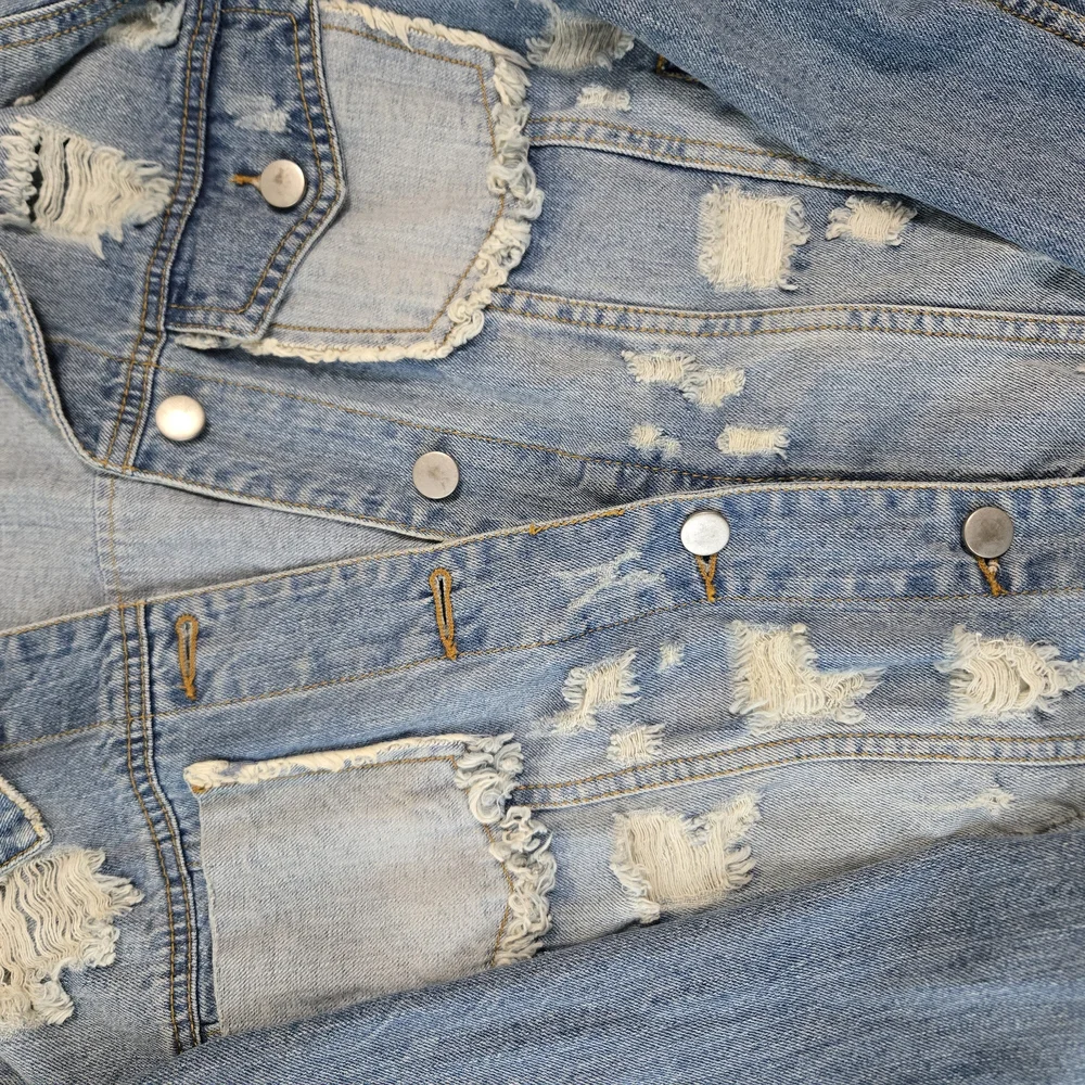 Distressed Denim Jacket - Picture 3 of 4